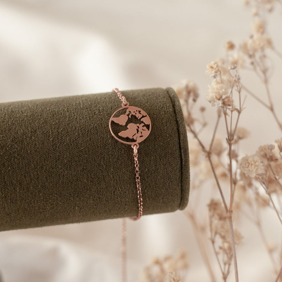 Pulsera Mundo rose gold