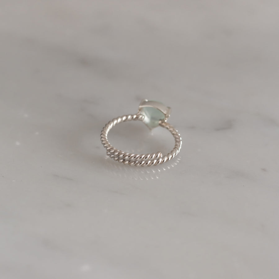 Anillo Letizia Ónix Aqua silver