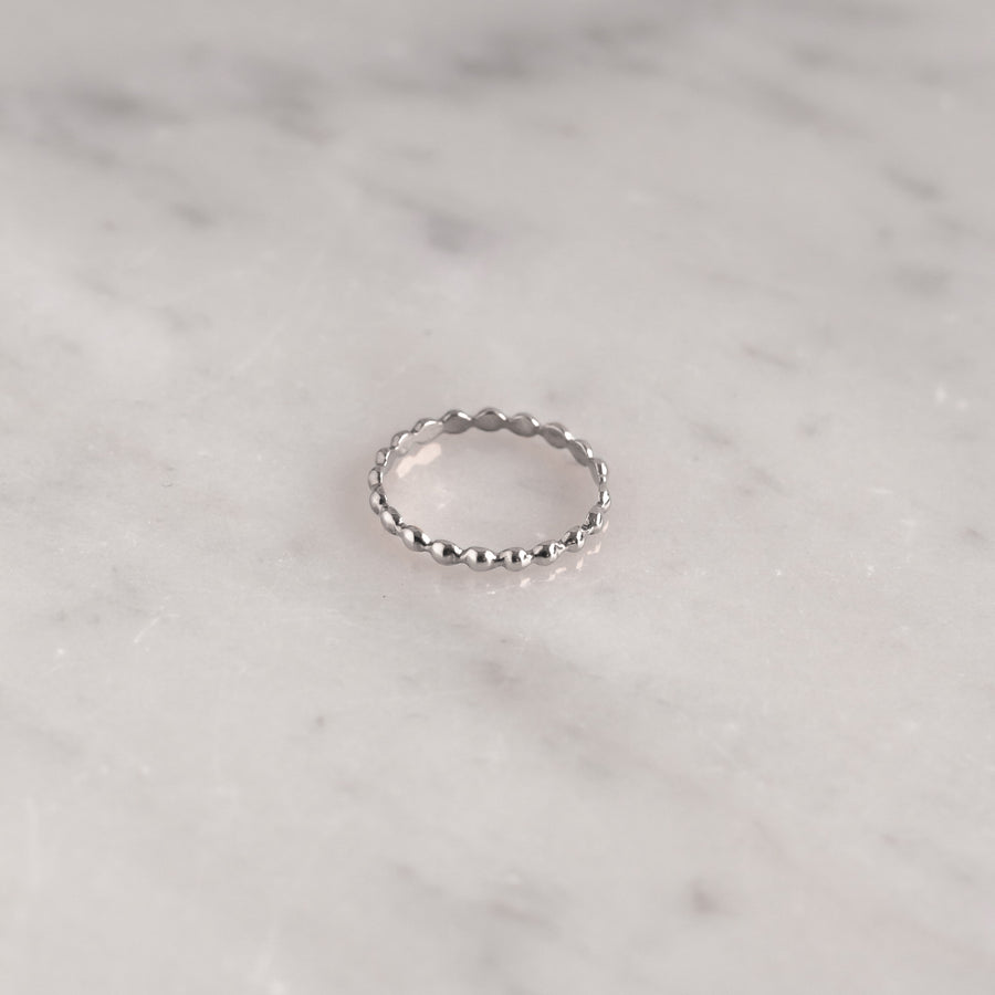 Anillo Bolitas silver